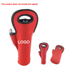 Neoprene Wine Tote Bag W/ Side Pocket
