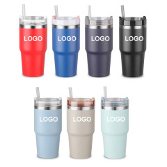 20oz Stainless Steel Tumbler W/ Straw & Lid