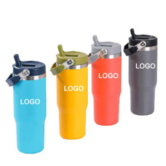 30oz Vacuum Insulated Tumbler W/ Handle