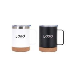 Stainless Steel Coffee Mug W/ Cork Bottom
