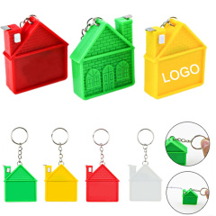 House Measuring Tape Keychain