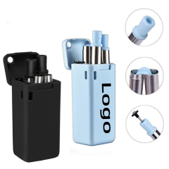 Travel Foldable Straws W/ Case