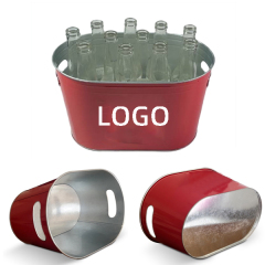 10 Qt Iron Double Handles Beer Ice Bucket