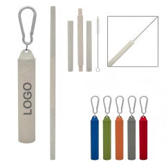 Buildable Wheat Straw Kit W/ Carabiner