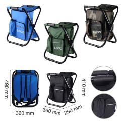 Outdoor Folding Backpack Insulated Cooler Chair