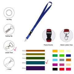 3/4" Wide Dye-Sublimated Polyester Lanyard W/ Lobster Hook & Plastic Buckle