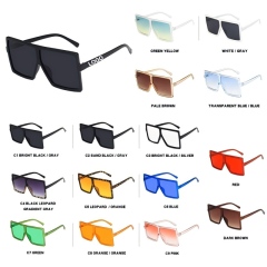 Square Design Large Frame Sunglasses