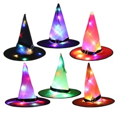 Halloween Decorations LED Wizard Hat