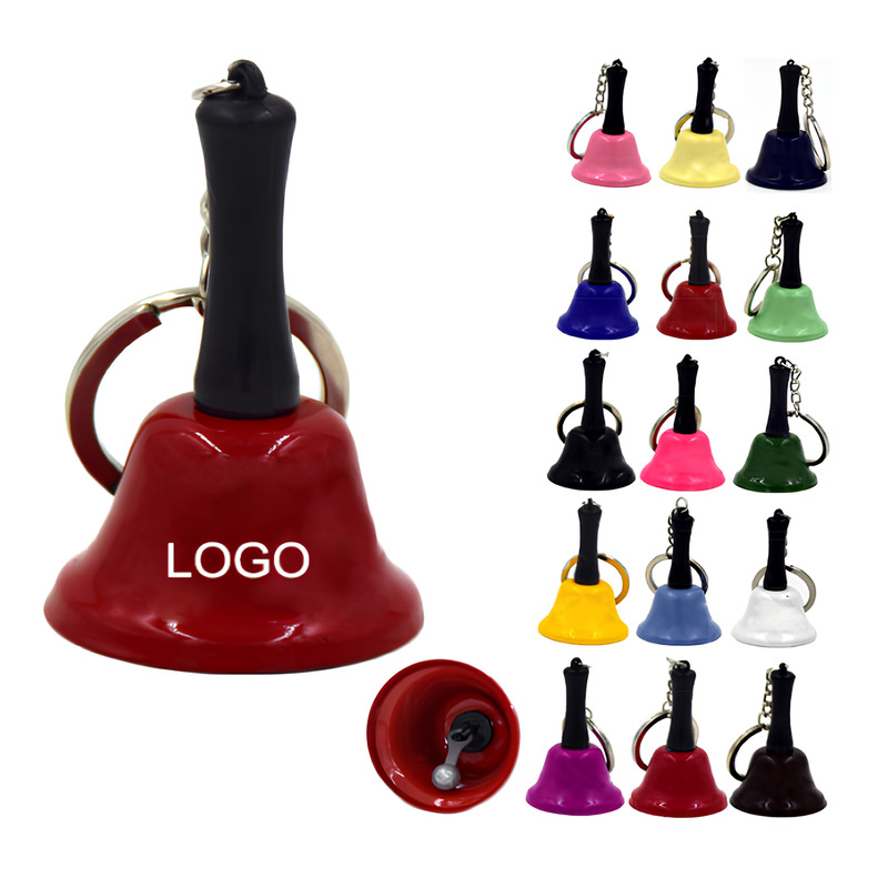 Mini Bell Rope Key Flob Mini Handbell W/ Keychain,Cheer & Noisemakers