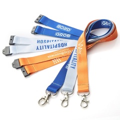 1"W Polyester Lanyard w/ Safety Breakaway