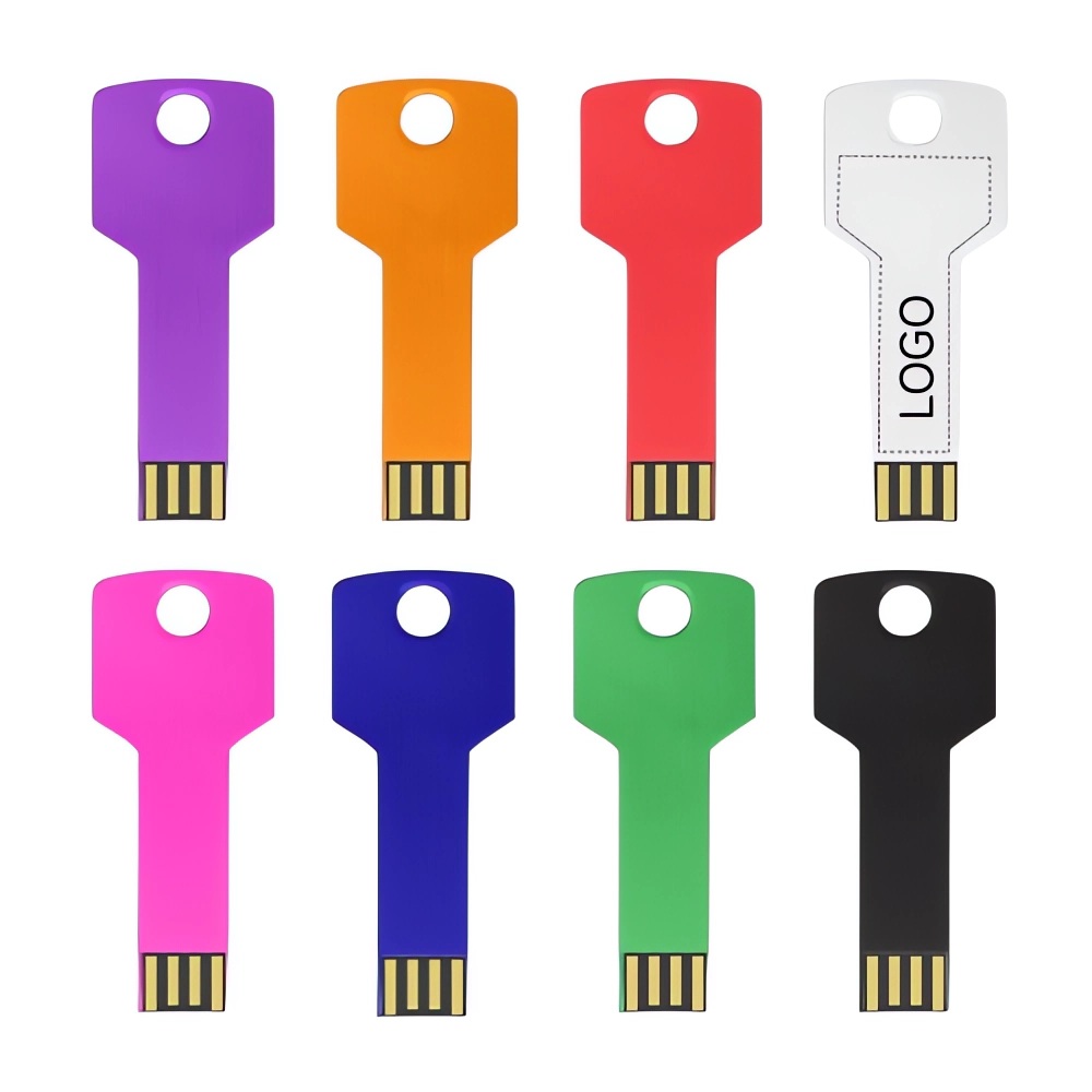 Metal Key-Shaped USB Flash Drive (512MB),USB Flash Drives