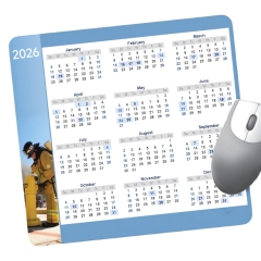 Rubber Calendar Mouse Pad
