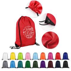 210D Polyester Drawstring Backpack (13 1/2