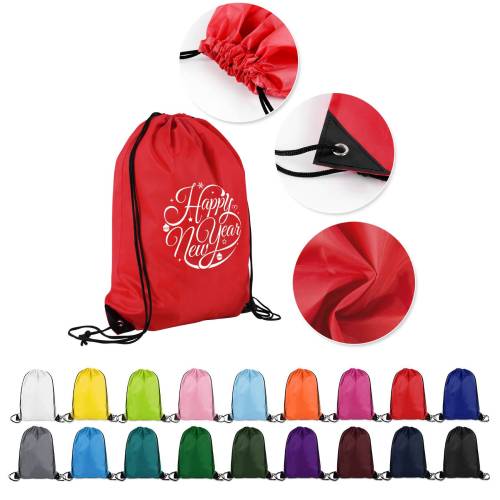 210D Polyester Drawstring Backpack (13 1/2