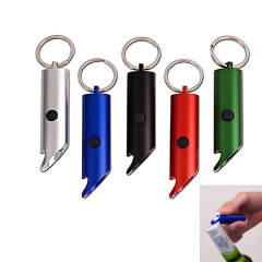 Aluminum LED Flashlight Opener W/ Keychain