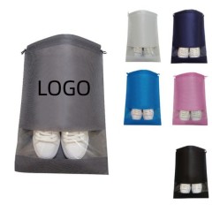 Drawstring Shoe Bag W/ Clear Window