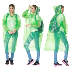 Disposable PE Raincoat