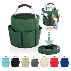 Foldable Oxford Bucket W/ 6 Pockets