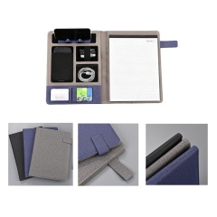 A4 Leather Padfolio W/ Magnetic Closure