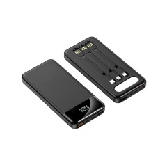 10000 Mah Power Bank W/ 3 Cables