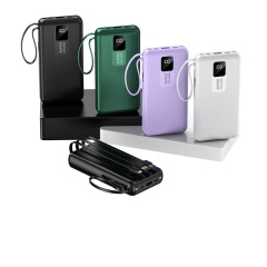 10000 Mah Power Bank W/ 4 Cables