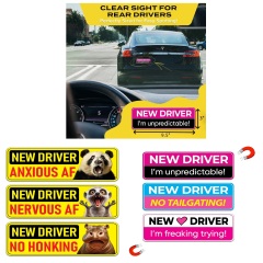Rectangular Magnetic PVC Car Sticker