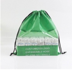 210D Drawstring Bags W/ PVC Window