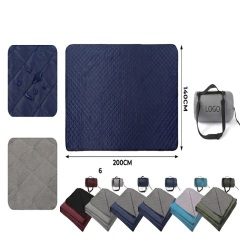 Fleece Picnic Blanket W/ Handle