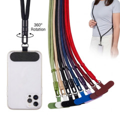 Self Lock Adjustable Phone Lanyard W/ Oxford Fabric Patch