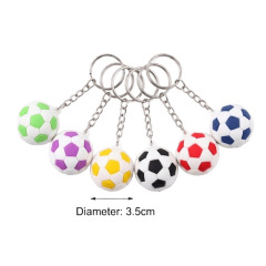 PVC Soccer Ball Keychain