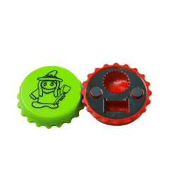 2-in-1 Magnetic Bottle Cap Opener & Fridge Sticker