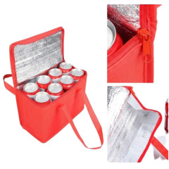 Non-Woven Insulated Cooler Bag W/ Aluminum Foil Lining