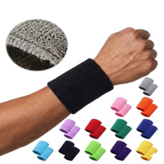Elastic Terry Knit Sports Wrist Sweatband