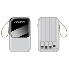 10000 Mah Power Bank W/ 4 Cables