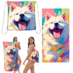 2-in-1 Beach Towel Backpack(Small)