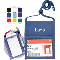 Nylon Neck Wallet W/ Lanyard