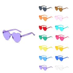 Heart Shape Rimless Sunglasses