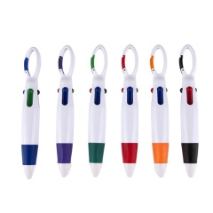 Plastic Portable Click Pen W/ Clip