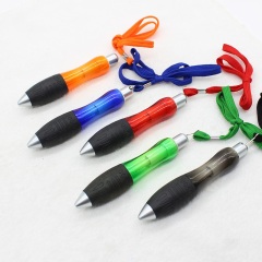 Click Action Ballpoint Pen W/ Lanyard