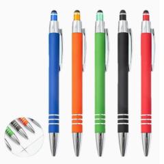 Spray Rubber Stylus Ballpoint Pen