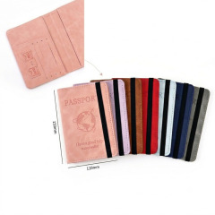 PU Passport Holder W/ Strap Travel Organizer