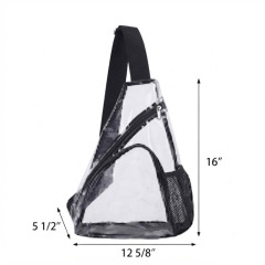 Transparent PVC Waterproof Sling Bag