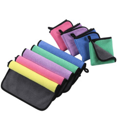 Double-Sided Coral Fleece Car Drying Towel(11.81" × 11.81")