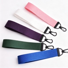 Polyester Wrist Lanyard Keychain