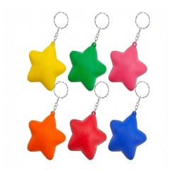Star Stress Reliever Keychain