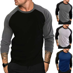 Unisex Contrast Raglan Long Sleeve T-Shirt