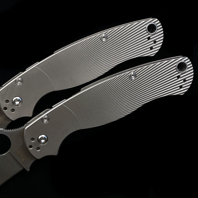 SPYDERCO C81  Para 2 Bearing D2 Blade TC4 Handle Folding Knife