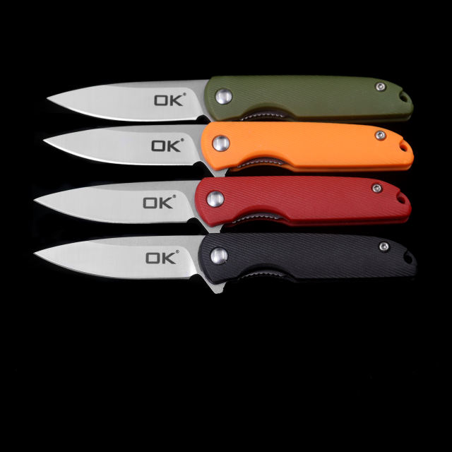 OK MINI-01 ABS Handle D2 Blade Outdoor Camping Hunting Pocket Folding Knife