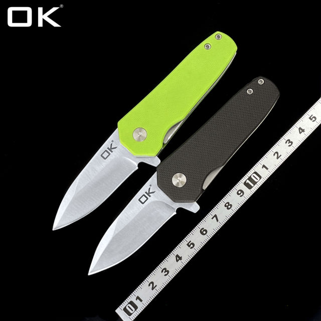 OK MINI-02 G10 Handle 440C Blade Outdoor Camping Hunting Pocket Folding Knife