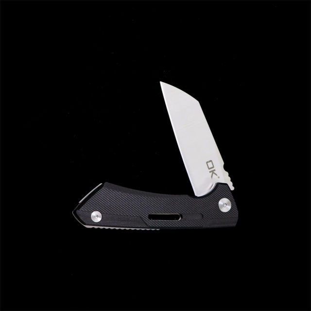 OK-D1 G10/Steel Handle D2 Blade Outdoor Camping Hunting Pocket Folding Knife